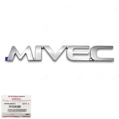 Chrome Rear Logo  MIVEC  For Mitsubishi L200 Triton MQ Pickup 2015 2020 • $23.19