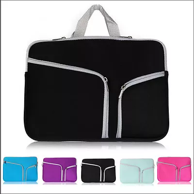 11 13  15  Laptop Bag Neoprene Sleeve Case Cover Skin For MacBook Air Pro White • $8.99