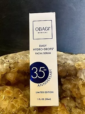 Obagi Daily Hydro-Drops Facial Serum Blue 35th Aniv Edition 1 Oz **NEW IN BOX** • $60