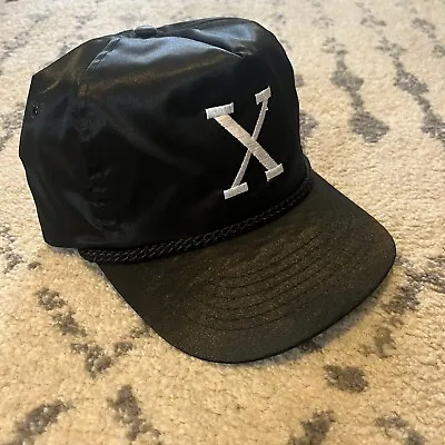 Vintage 1980s Malcolm X Satin Public Enemy Hip Hop Black Power Hat • $115