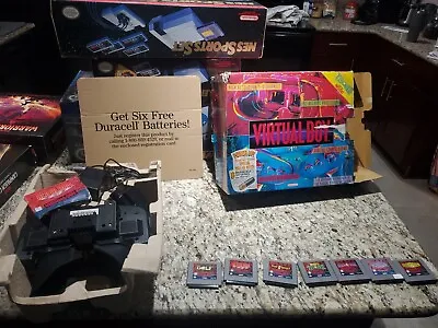 Nintendo VUE-S-RA01 Virtual Boy Video Game Console With Ac Adapater 7/14 Games • $700