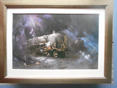 David Shepherd Steam Train Print 'On Shed As We Remember Them' FRAMED • £23