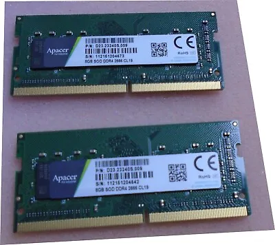 £32.99 • Buy Laptop Ram 16GB DDR4 2666MHz Laptop SODIMM RAM Memory  2 X 8gb
