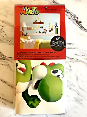 Super Mario Nintendo Peel And Stick 45 Wall Decals By Roommates Decor  (NEW) • $7.99