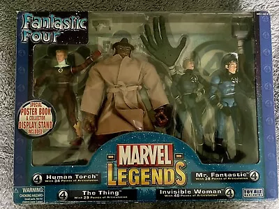 Marvel Legends The Thing Human Torch Mr. Fantastic Invisible Woman Toy Biz • $110
