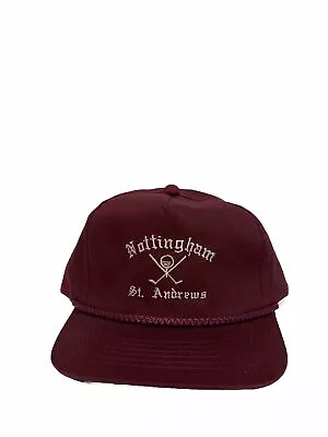 Vintage 80’s Nottimgham St. Andrews Golf Snapback Trucker Hat • $27.50