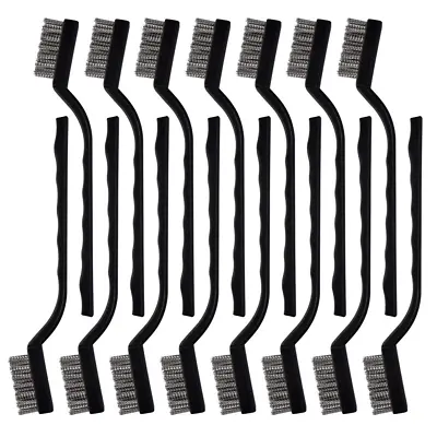 15 Pcs Mini Stainless Steel Wire Brush Set For Cleaning Welding Slag Rust Wire  • $10.16