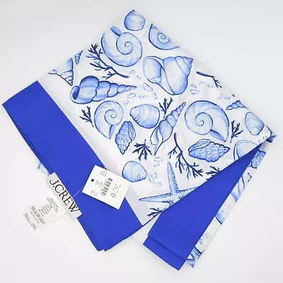 J. Crew Oversize Silk Bandana Scarf Seashell Print 30  Square Marine Biologist • $45