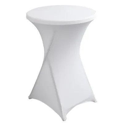 $11.58 • Buy 43  Stretch Round Tablecloth Spandex Cocktail Table Cover Wedding Banquet Decor