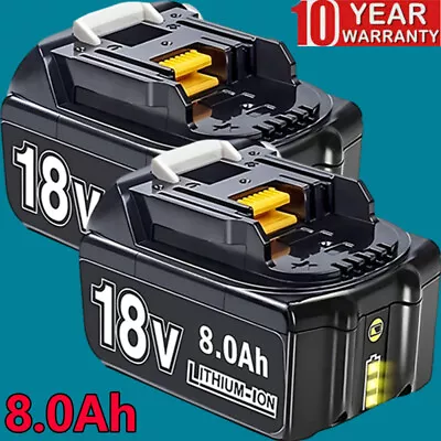 2-Pack 18V 8.0AH For MAKITA BL1830 BL1860 LXT Lithium Battery BL1850 BL1840 QUX • $67.99