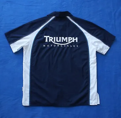 Triumph Motorcycle Pit Shirt Szm Supercross Vintage Motocross Fox Racing Jt Mx • $89