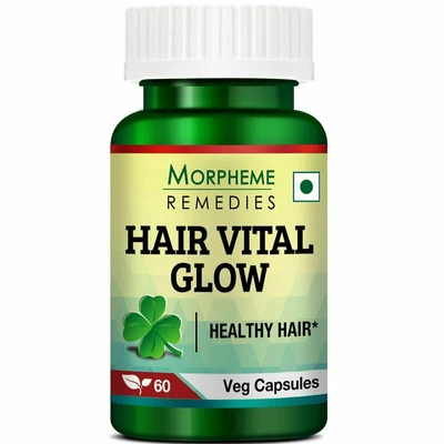 £21.25 • Buy Morpheme Remedies Hair Vital Glow For Hair Health - 60 Veg Capsules