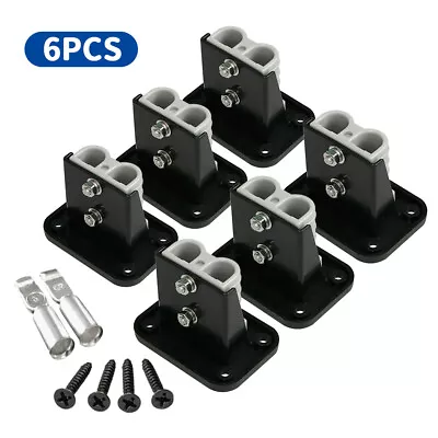 6X Anderson Plug Flush Mount 50Amp Mounting Bracket Panel Cover For Caravan • $21.88