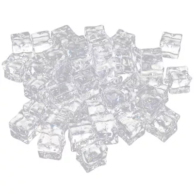  200 Pcs Acrylic Simulated Ice Transparent Cubes Fake Popcorn • £12.25