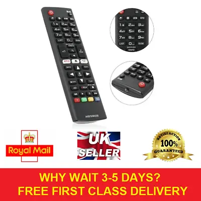 Lg Akb75095308 Replacement Remote Control Smart Tv Led 3d Hd Tv Netflix Button • £4.99