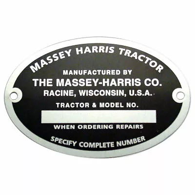 Serial Number Tag 22 30 30 44 55  101 102 Sr Jr Mustang  Massey Harris 058 • $32.97