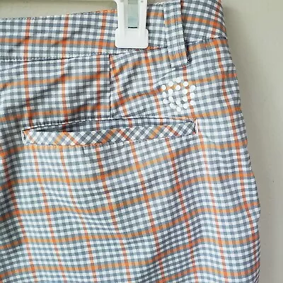 Puma DryCell Golf Shorts Plaid Multi-Color Size 34 • $23.99
