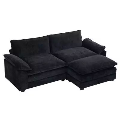 2 Seat Loveseat Sectional Sofa Couch With Ottoman For Bedroom Small Space • $428.99