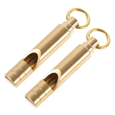 2PCS Whistle Brass Whistle Survival Whistle Lifeguard Whistle Safety Whistle • $8.26