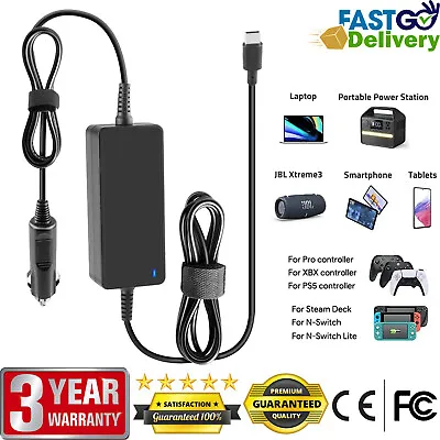 Type C Car Laptop Adapter Charger For ASUS For Acer For Lenovo For Dell For HP • $14.99