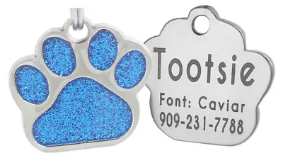 Personalized Pet ID Tag Dog Tag Cat Tag Custom Cat Tag Easy To Read Pet Tag • $4.99