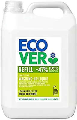 Ecover Washing Up Liquid Refill Lemon & Aloe Vera 5 L • £15.87