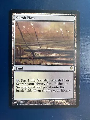 MTG Magic The Gathering Marsh Flats (219/280) Zendikar LP • $19.99