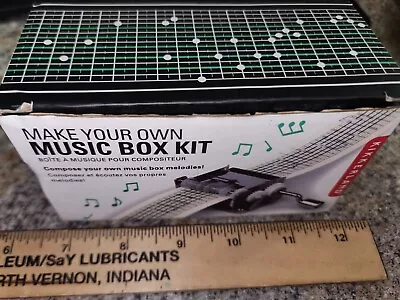 Kikkerland Mechanical Music Box Kit 1200 DIY Customizable Songs Sealed With Box • $13.99