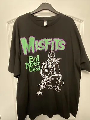 Vintage Misfits Evil Never Dies  T-Shirt Legacy Of Brutality Danzig 2XL  • $190