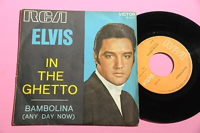   Elvis Presley 7   IN The Ghetto N 1572 Orig Italy 1969   • $21.62