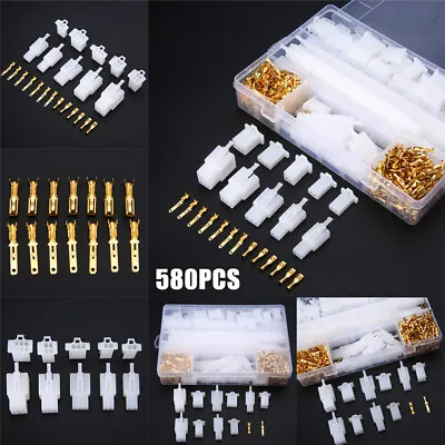 580Pcs/Box 2-9 Pins Universal Electrical Wire Connector Terminal For Motorcycle • $25.89