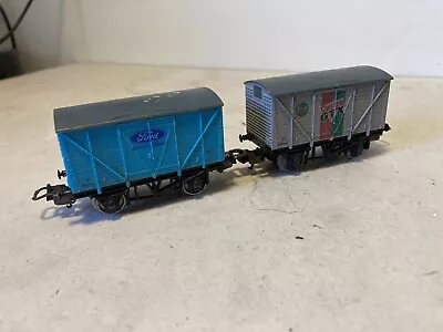 2 X  Lima  HO Gauge Wagons  Castrol GTX & Ford.  VGC Unboxed • £10