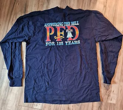 $25 • Buy Vintage Men's Shirt Long Sleeves Philadelphia Fire Department SizeXL (L9
