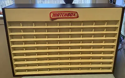 MATCHBOX Store Display Case VINTAGE 1970s Lesney For 81 Cars Missing Front • $475