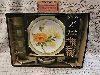 Vintage Melamine Dinnerware Service For 8 • $37