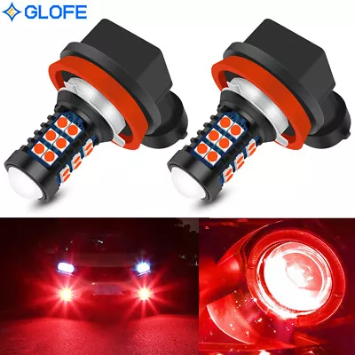 H8 H11 Red LED Bulbs 3030 SMD Bright Fog Lights Plug & Play For 2020 Honda Civic • $14.94