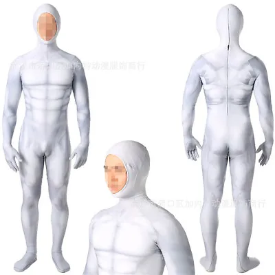 The Gray Muscle Jumpsuit Stage Suit Cosplay Costume Bodysuit Halloween Props • $58.49