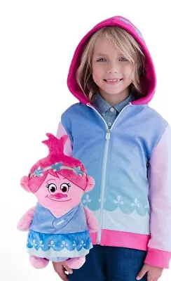 Cubcoats Poppy The Troll 2 In 1 Transforming Hoodie And Soft Plushie Plush Sz 4T • $32