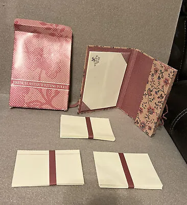 VTG  Avon  FRENCH ASTER WRITING FOLIO  Stationery Notecards & Envelopes NOS • $12.99