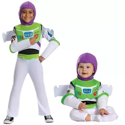 Childs Licensed Buzz Lightyear Fancy Dress Toy Story Costume Baby Boys Toddler • £16.99