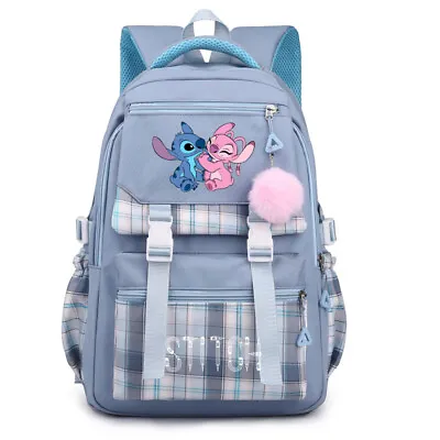 Kids Lilo Stitch Backpack Rucksack Student Handbag Laptop Travel Bag Gifts New • $41