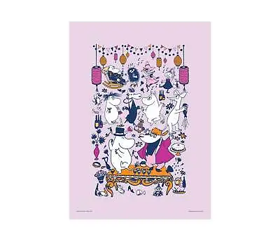 Moomin Party Poster 50x70cm - Lilac • $21.68