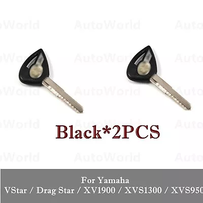 Uncut Blank Key For Yamaha VStar / Drag Star / XV1900 / XVS1300 / XVS950 2Pcs Bl • $13.99