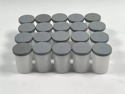 $9.99 • Buy 35mm Empty Film Canisters White With Gray Lids (20qty)