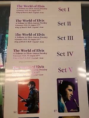 Elvis Presley The World Of Elvis Collectible Phone Cards Certificate Amerivox • $36.80