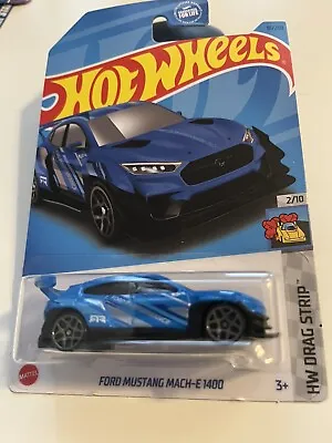 2023 Hot Wheels Ford Mustang MACH-E 1400 HW Drag Strip Light Blue • $0.99