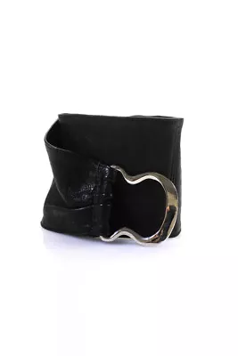 B-Low The Belt Womens Wide Leather Clasp Waist Belt Black Size Large • $42.69