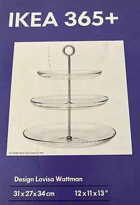 356+ 3 Tiered Cake Plates/Service Stand Designed By Louisa Wattman Ikea Sweden • $58