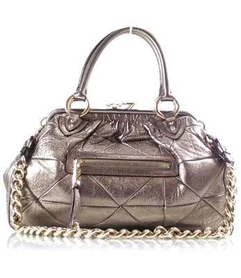 Authentic Marc Jacobs Large Stam Bag Metalic Gold Y2K Trend $1495.00 • $399.99