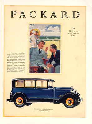 They Don’t Change Its Looks Every Year Packard Eight 626 Sedan Ad 1928 H&G • $9.99